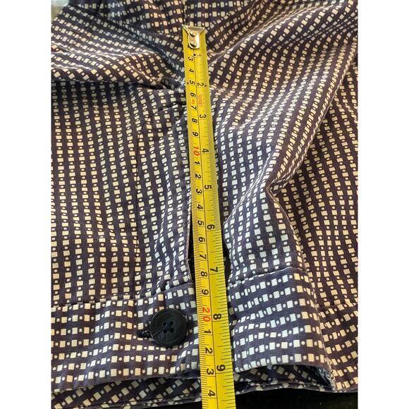 Gap Dark purple and white check pattern stretch shorts 10 ladies - Picture 6 of 10